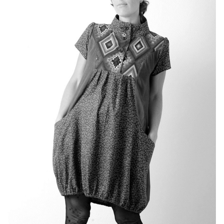 Robe boule à manches courtes - PERSONNALISABLE