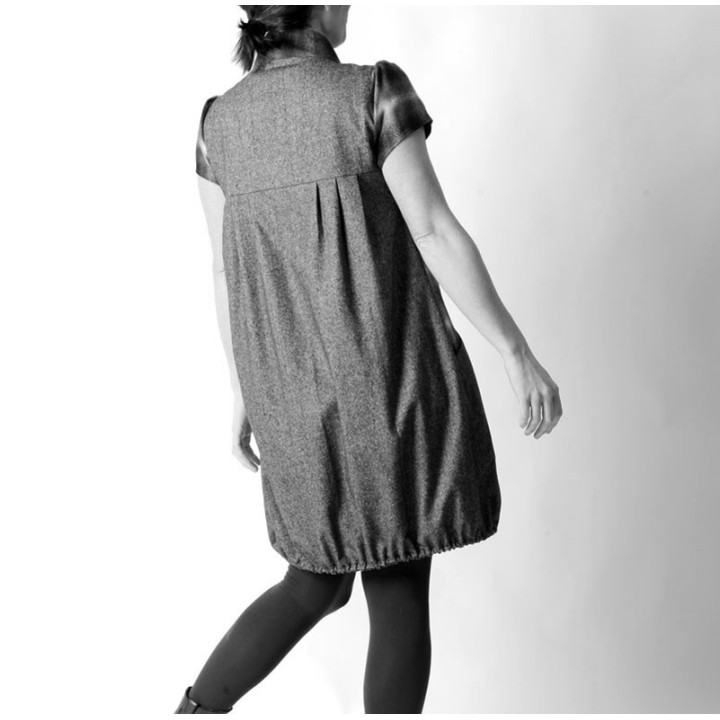 Short sleeved bubble dress - CUSTOM HANDMADE