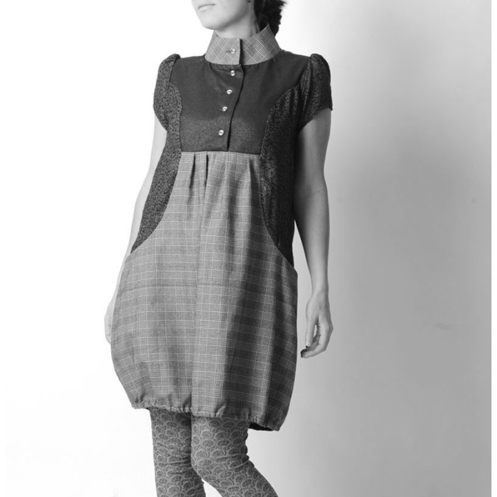 Robe boule à manches courtes - PERSONNALISABLE