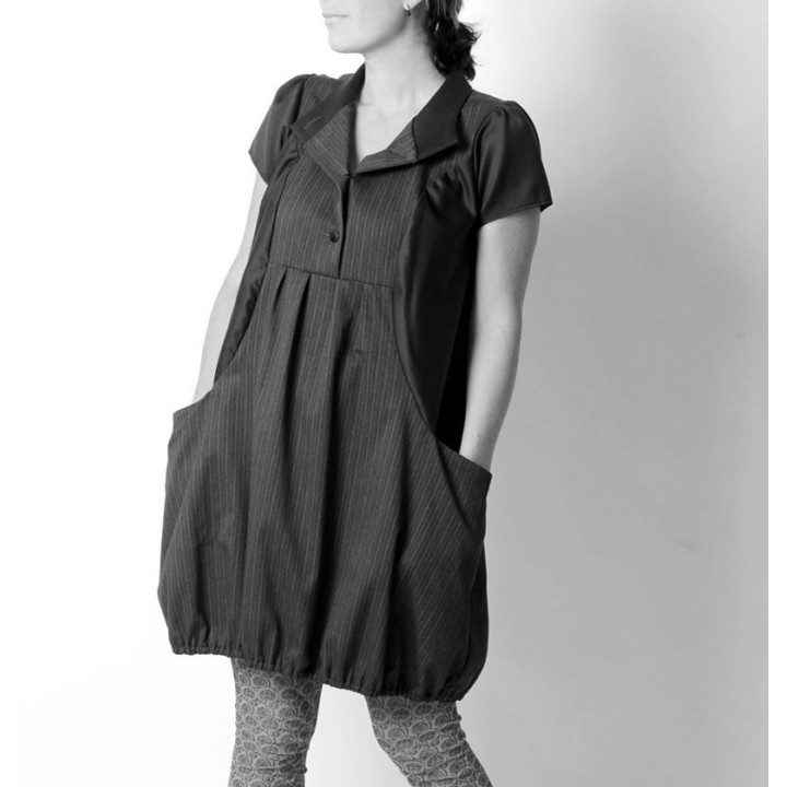 Robe boule à manches courtes - PERSONNALISABLE