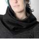 Cowl with removable Goblin Hood - Black wool
