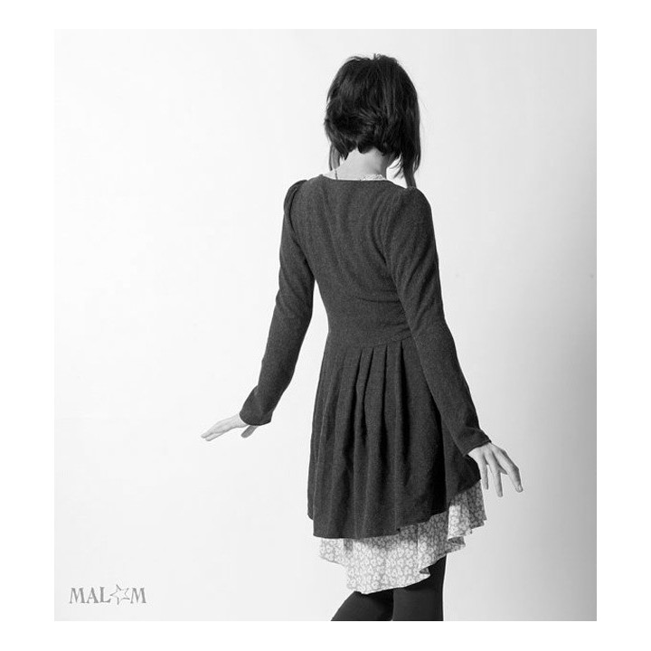 Designer swallowtail jacket, pleated back - CUSTOM HANDMADE