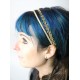 Golden wedding headband, handmade creation