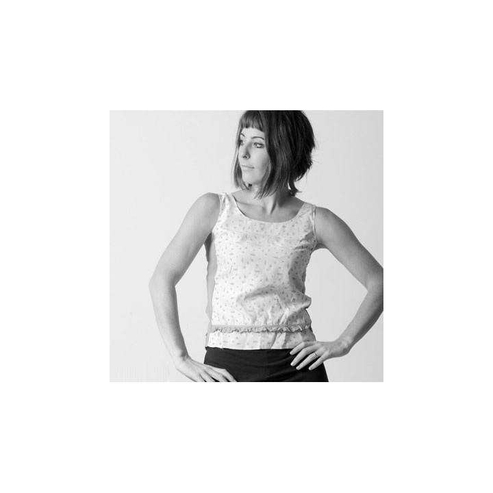 Top débardeur, tissu et jersey - PERSONNALISABLE