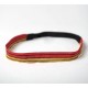 Headband rouge et doré, fabrication artisanale, vêtements originaux en ligne