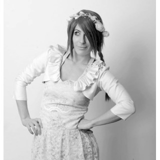 Pleated collar cropped Bolero - CUSTOM HANDMADE