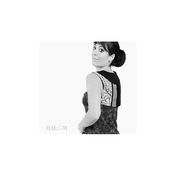 Patchwork sleeveless bolero - CUSTOM HANDMADE