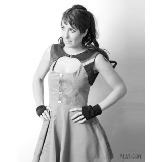 Patchwork sleeveless bolero - CUSTOM HANDMADE