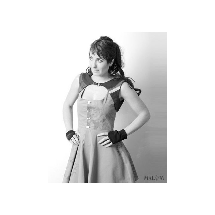 Patchwork sleeveless bolero - CUSTOM HANDMADE