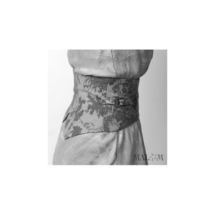 Ceinture large en tissu avec détails de lanières à pression - PERSONNALISABLE