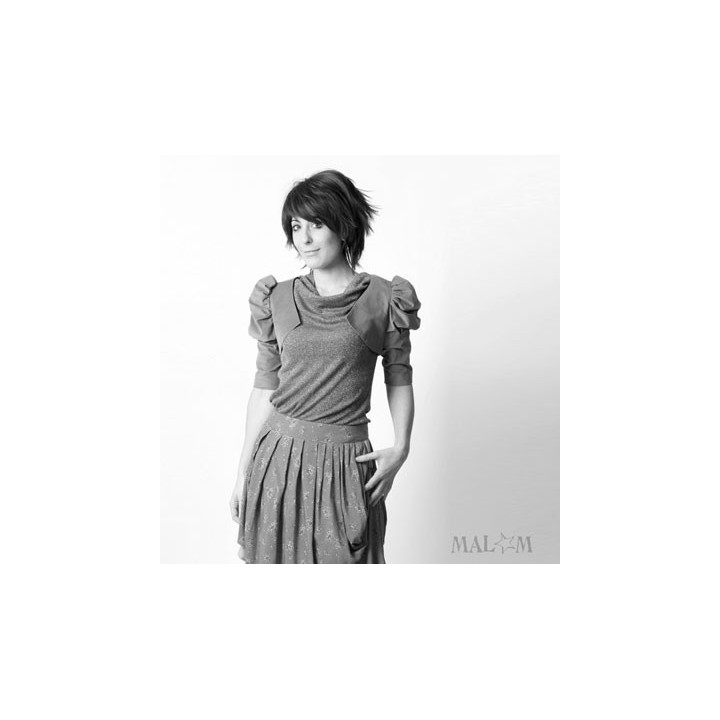 Cropped bolero with gathered 3/4 mutton sleeves - CUSTOM HANDMADE