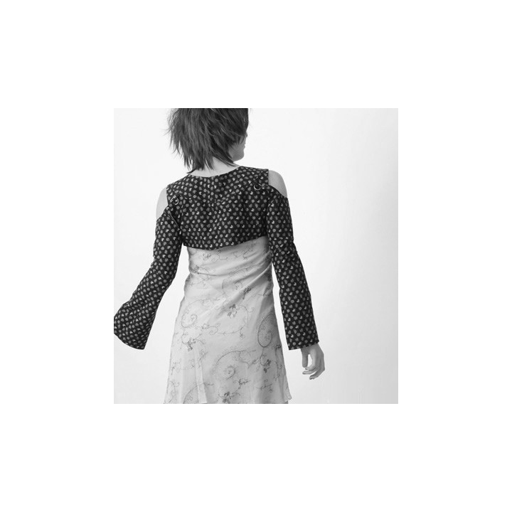 Versatile cropped Bolero with removable sleeves - CUSTOM HANDMADE