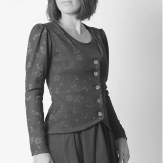 Fitted jersey jacket, with long sleeves - CUSTOM HANDMADE