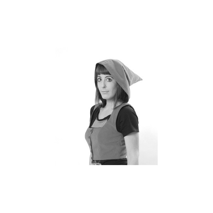 Fitted cropped bolero with pointy hood - CUSTOM HANDMADE