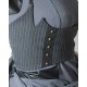 Grey striped designer underbust belt