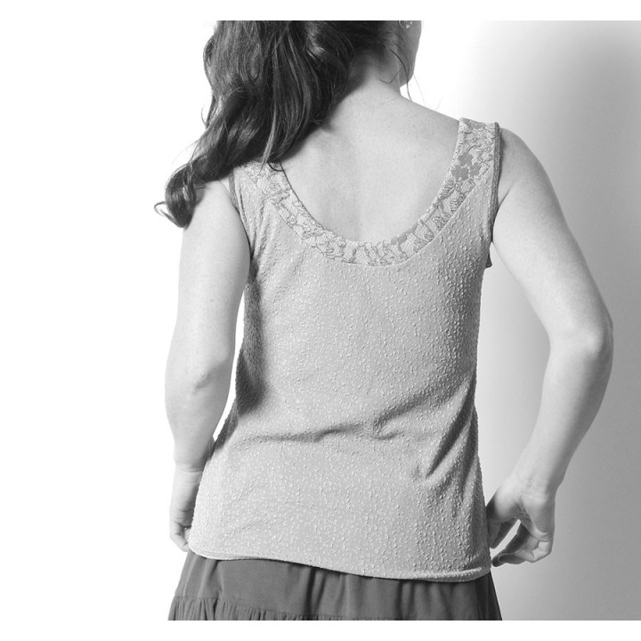 Top femme encolure en V  - PERSONNALISABLE