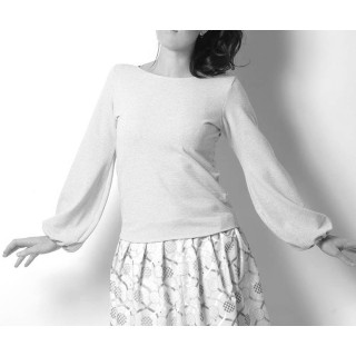 Pull femme manches bouffantes - PERSONNALISABLE