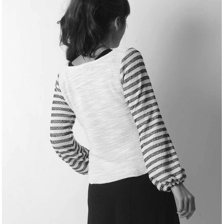 Womens sweater with puffy sleeves - CUSTOM HANDMADE