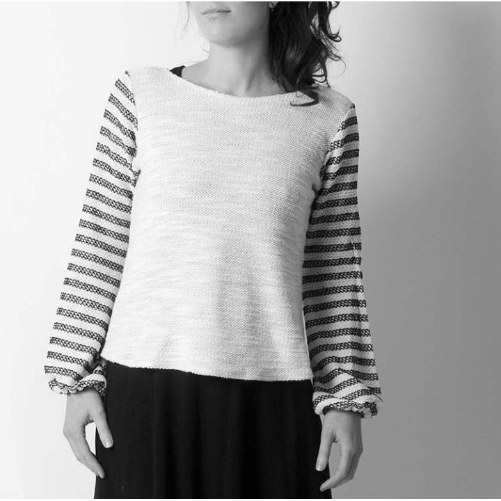 Womens sweater with puffy sleeves - CUSTOM HANDMADE