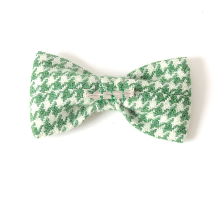 Broche noeud papillon vert made in France vêtement original