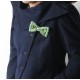 Broche noeud papillon vert accessoires originaux fabrication artisanale made in France
