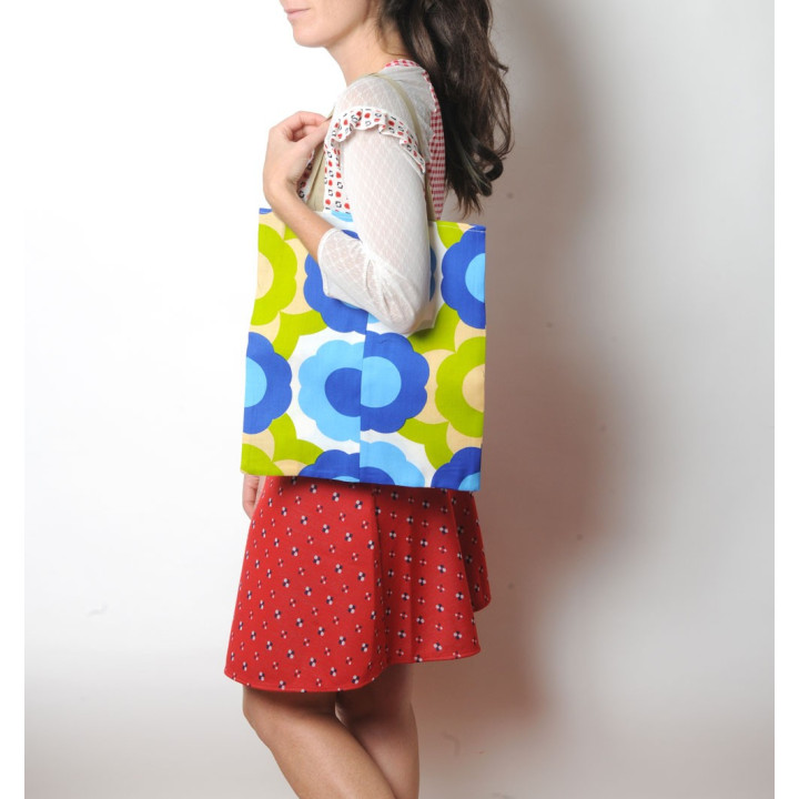 Sac tissu en coton zéro déchet accessoire original femme fabrication française