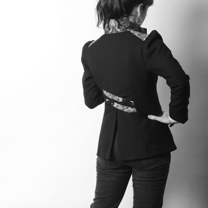 Veste femme créateur ajustée