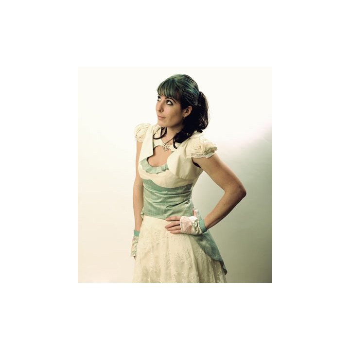 Wedding Goblin Hood White cropped Bolero