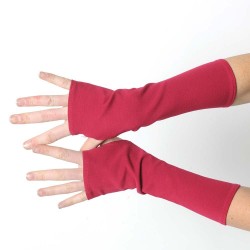 Long dark pink jersey armwarmers