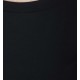 Women's long black top in cotton jersey, trapeze cut