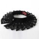 fabriqué en France Collier plissé ras du cou, col amovible dentelle noire