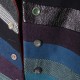 Cape multicolore fait main en france à manches et capuche, patchwork de lainages