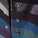 Cape multicolore fait main en france à manches et capuche, patchwork de lainages