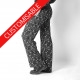 Womens long straight supple pants with stretchy belt - CUSTOM HANDMADE