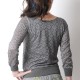Grey lace womens sweater