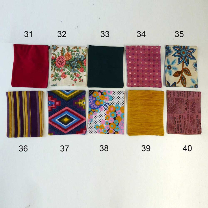 original de créateur made in France créateur français Petite pochette artisanale tissu et cuir, Pochette range masque réutilisab