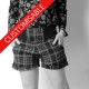 Short femme original fabriqué en France, ceinture extensible - PERSONNALISABLE