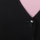 Veste originale de créateur fait main en france noire jersey 1 bouton, mode jeune créateur commande en ligne 