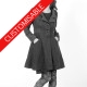 Womens swallowtail jacket, pleated back, pointy collar - CUSTOM HANDMADE