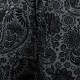 Long grey and black swirly swallowtail jacket