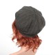 Tweed wool beret hat