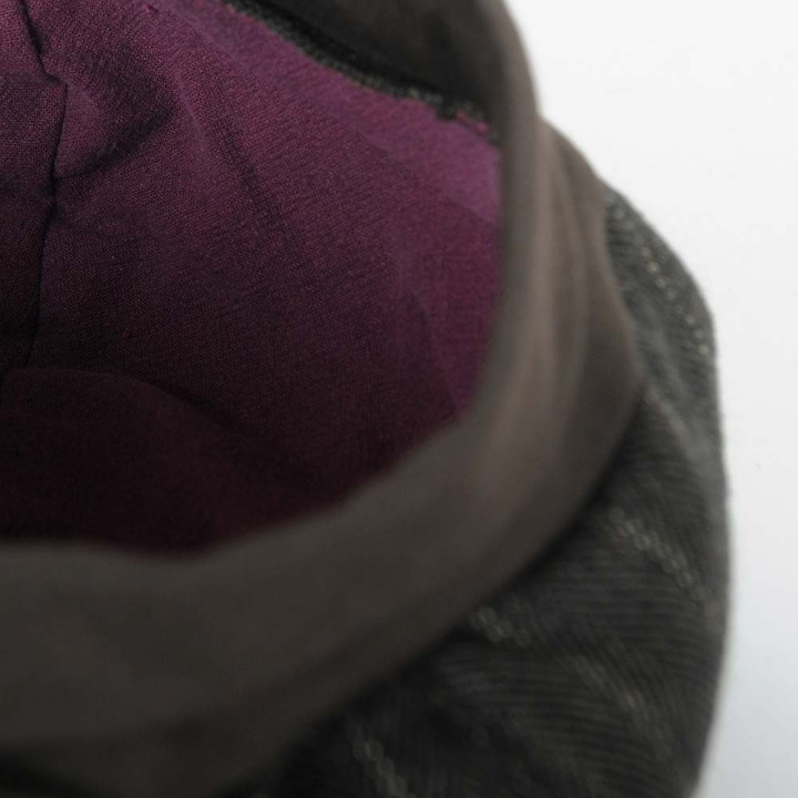 Tweed wool beret hat