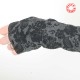 Black and grey floral jersey armwarmers