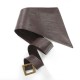 Bow-shaped belt, brown leather