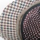 Casquette gavroche fait main en france pied de poule beige et marron