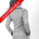 Veste cintrée en jersey créateur fabrication française, double col - PERSONNALISABLE