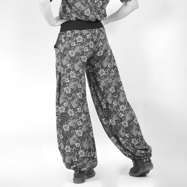 Pantalon femme souple fabriqué en France, large et bouffant - PERSONNALISABLE