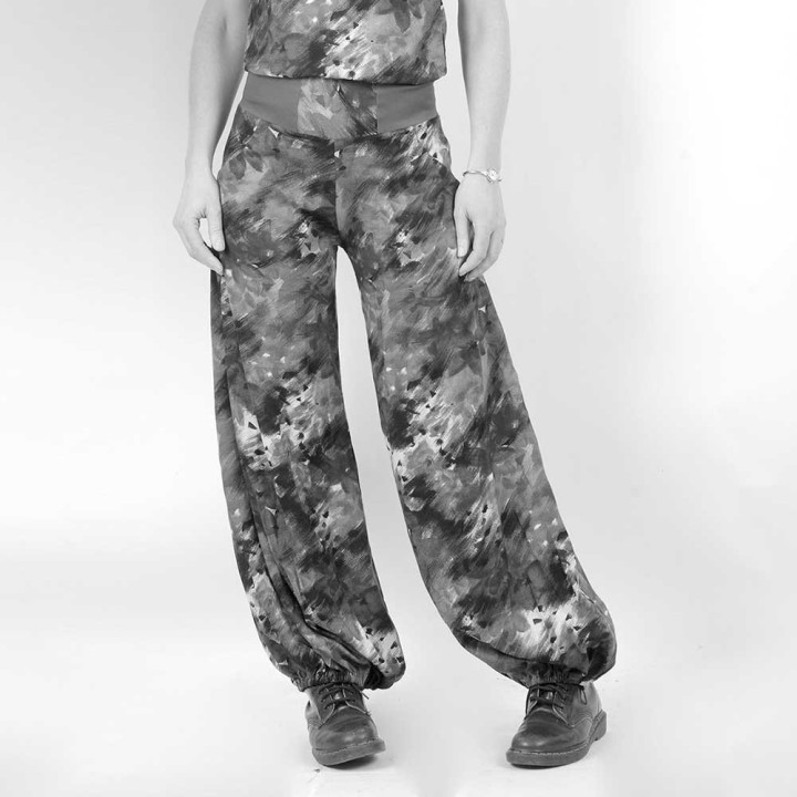 Pantalon femme souple artisanal, large et bouffant - PERSONNALISABLE
