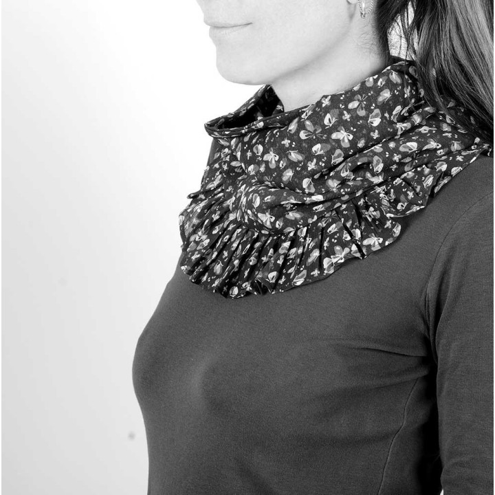 Ruffled scarf cowl - CUSTOM HANDMADE