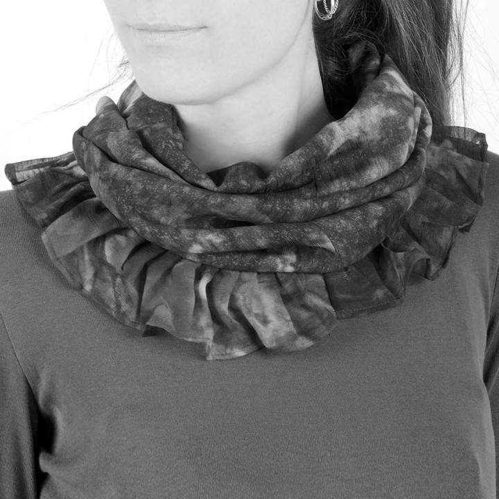 Ruffled scarf cowl - CUSTOM HANDMADE